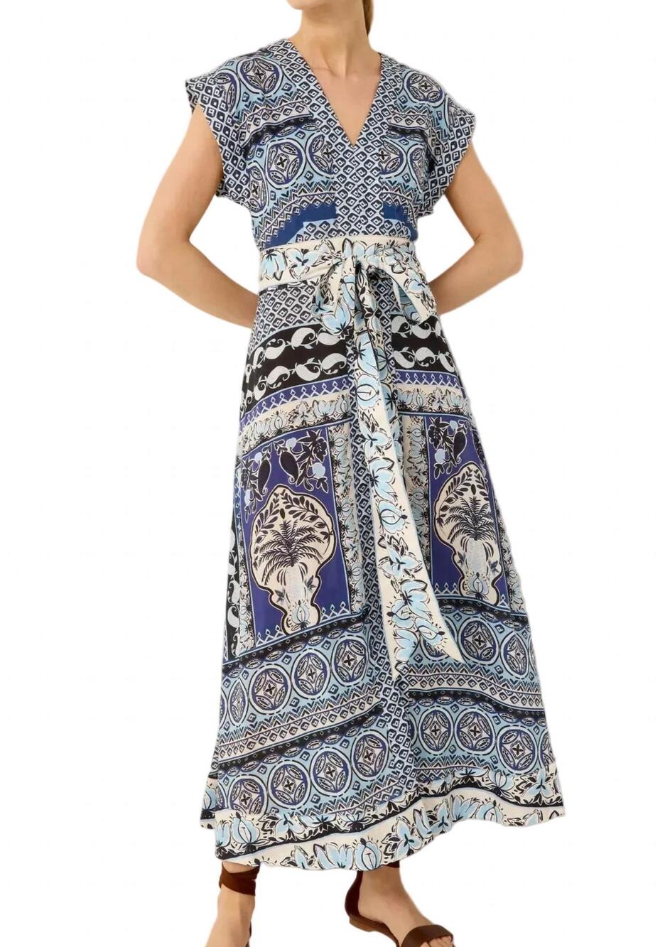 NEW MARIE OLIVER ashton midi dress in vista